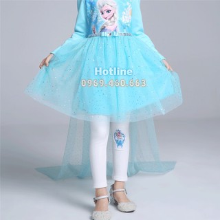 Quần Legging Elsa Cho Bé Gái