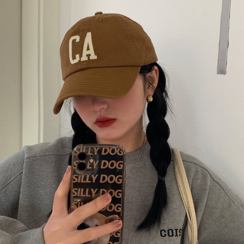 Mũ Lưỡi Trai Nam Nữ Thêu Chữ CA Phong Cách Hàn Quốc T07