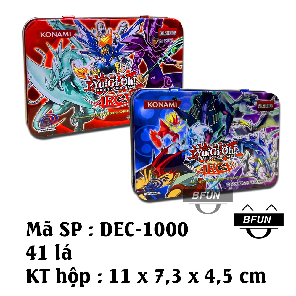 Bài YUGIOH HỘP SẮT Cao Cấp - Thẻ Bài Yugioh Phiên Bản Tiếng Anh Đồ Chơi Cho Bé BFUN