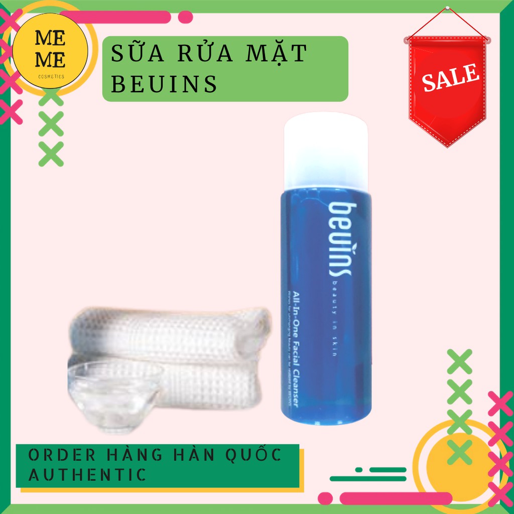 [XẢ KHO GIÁ SỐC] Sữa rửa mặt tẩy trang 2 trong 1 Beuins an toàn cho cả mẹ và bé