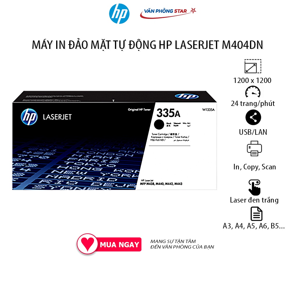 [FREESHIP] Máy in đa chức năng HP LaserJet M440dn in 2 mặt tự động tốc độ 24 trang/phút, độ phân giải 1200 x 1200