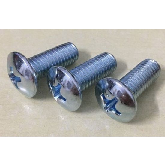 Gói 100 cái Bulong đầu dù/ Bulong đầu bake M6x15, M6x20. M6x25. M6x30. Mạ kẽm