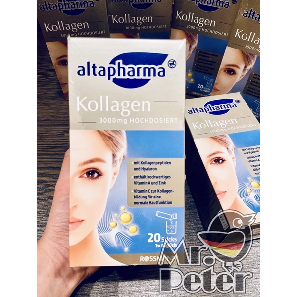(Hàng Đức 🇩🇪) COLLAGEN DẠNG BỘT ALTAPHARMA KOLLAGEN 3000mg HOCHDOSIERT.