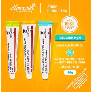 Gel giảm m-u-n Menarini Tretinoin USP Aret Gel 20g giảm m-u-n n.á.m và tái tạo trẻ hóa làn da