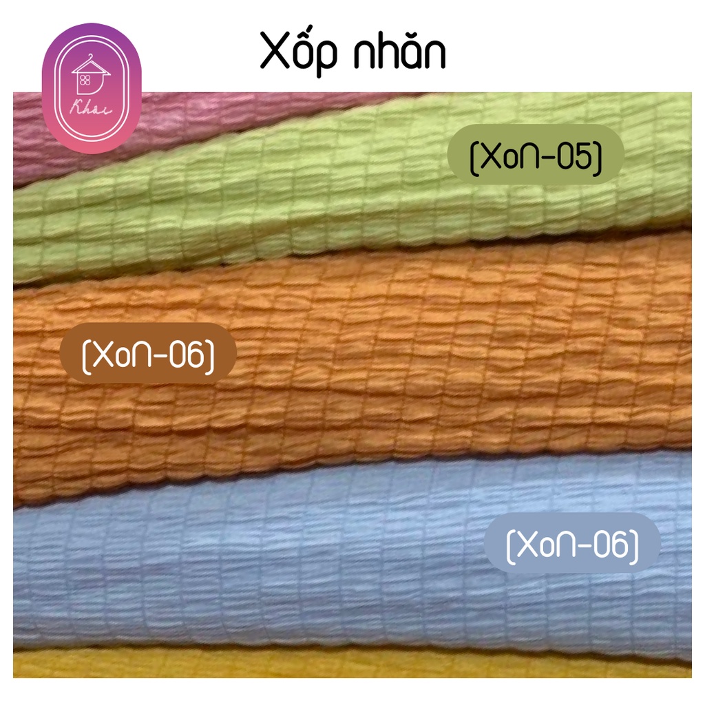 Vải xốp nhăn may đồ phong cách chất vải đẹp, thoáng mát