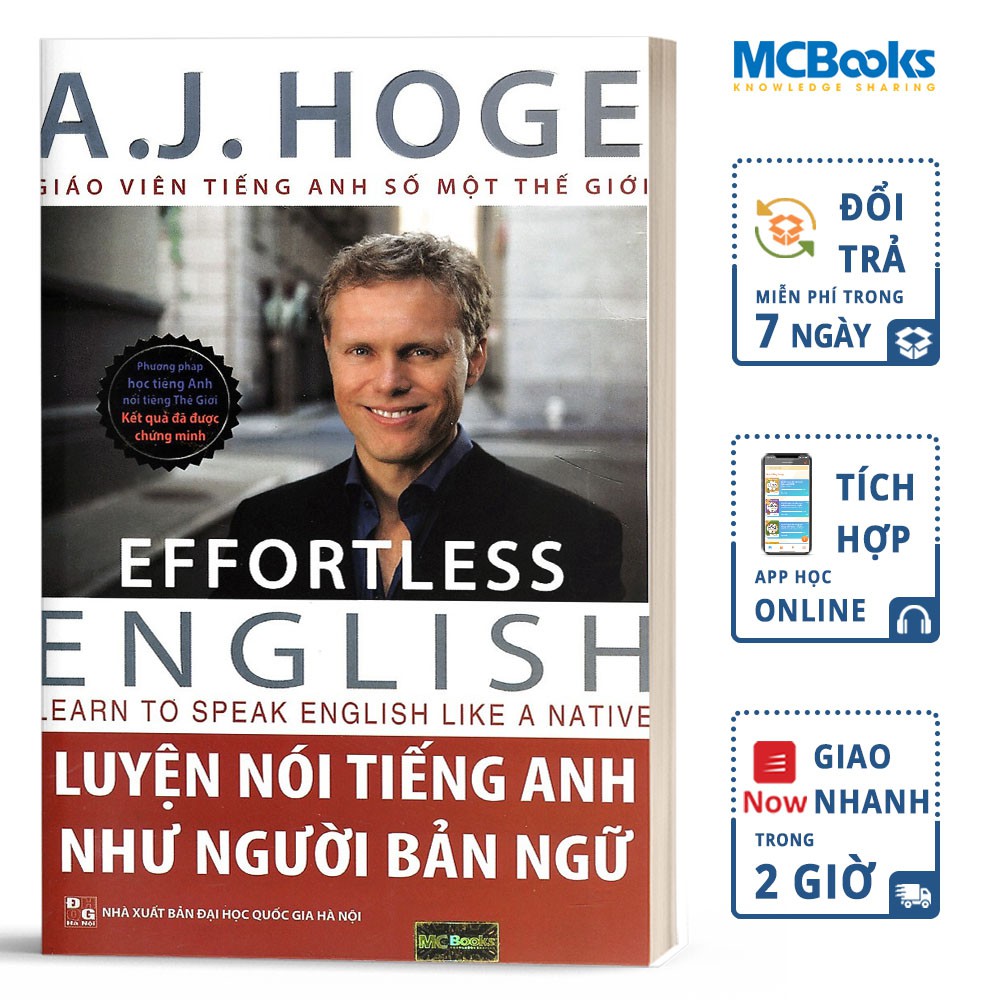 Sách - Effortless English - Luyện Nói Tiếng Anh Như Người Bản Ngữ - MCbooks