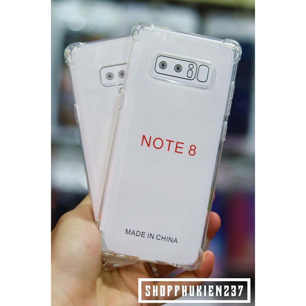 Ốp Lưng Samsung Galaxy Note 8 Ốp Dẻo Trong Chống Sốc 4 Góc Cao Cấp
