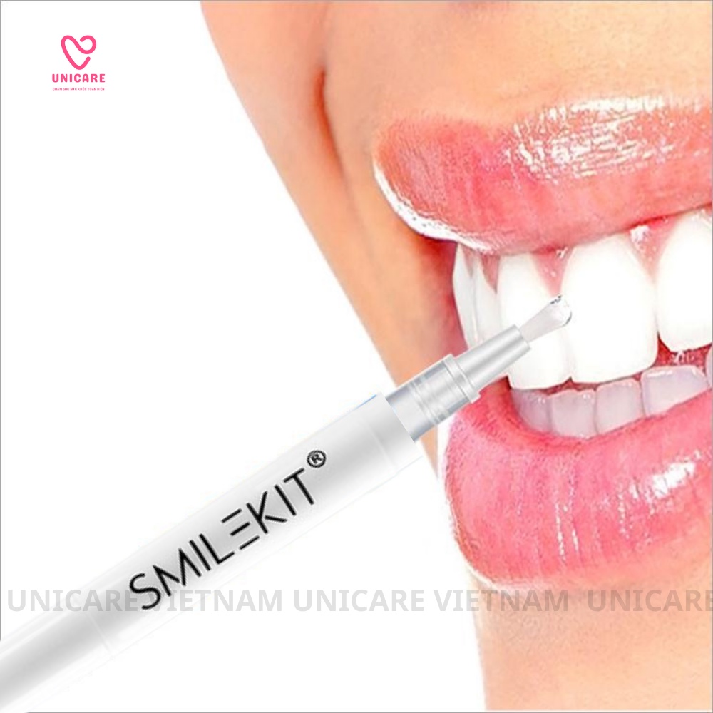 Bút gel làm trắng răng SMILEKIT - Bút tẩy trắng răng cao cấp thương hiệu USA - Hỗ trợ trắng răng nhanh chóng, an toàn