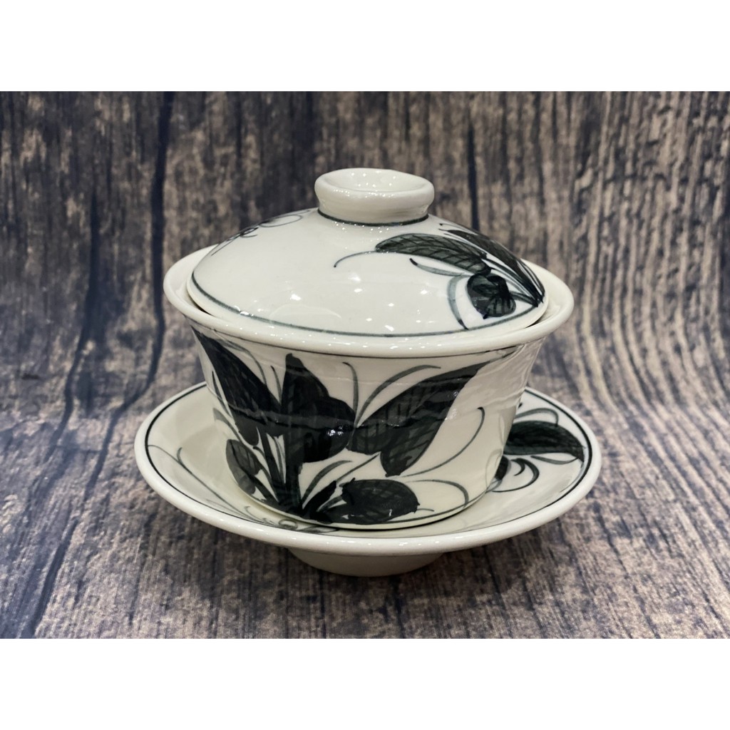Bát trà sâm, bát uống trà kiểu Trung Hoa - gốm sứ Bát Tràng