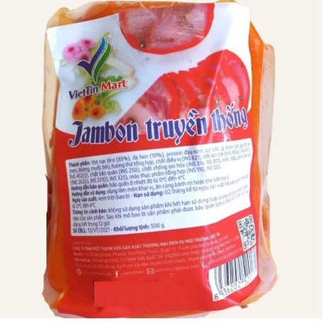 Jambon Truyền Thống Viettin Mart 500g Chỉ Giao TP.HCM