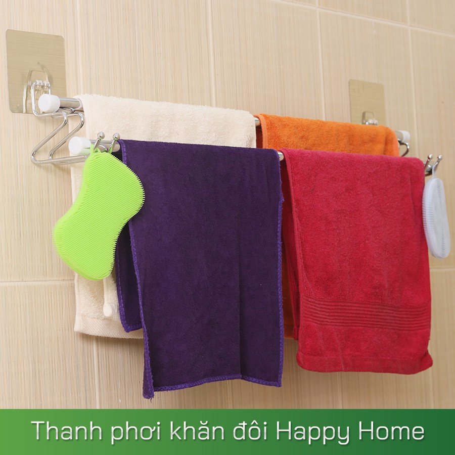 Thanh phơi khăn đôi Happy Home