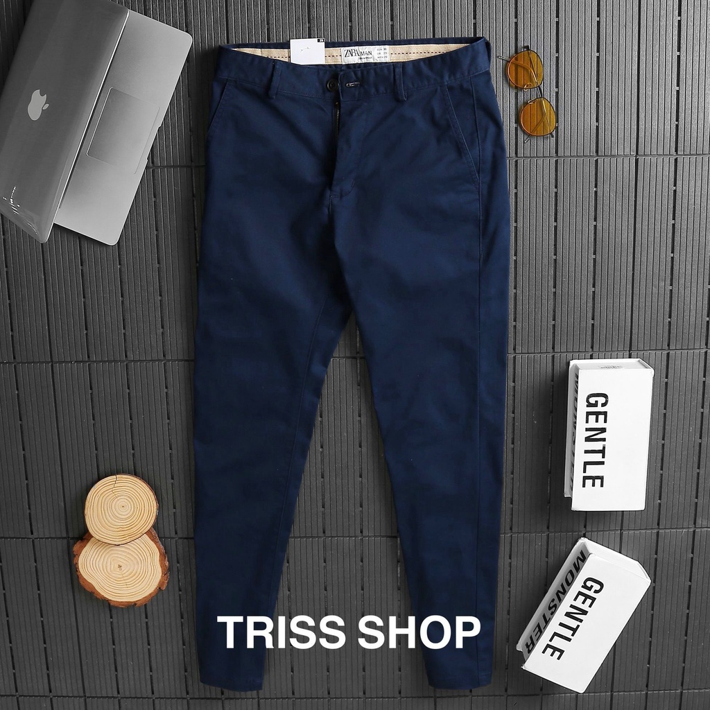 Quần Dài Nam Kaki Zara 5 Kiểu Dáng Slimfit Thon Gọn