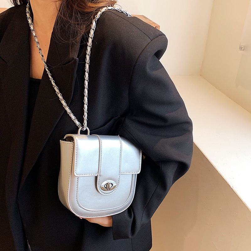 Túi Đeo Vai Phối Dây Xích Thời Trang Mùa Hè Pháp 2022 Cao Cấp Cho Nữ