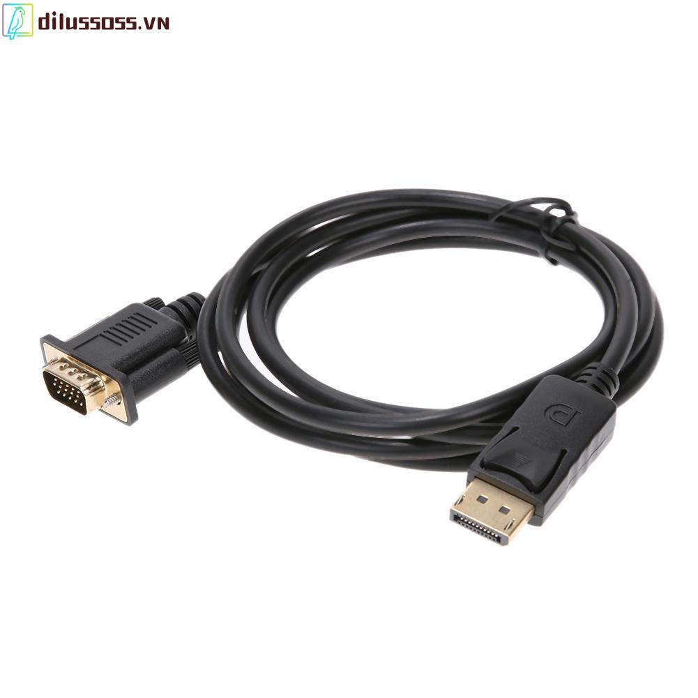 Cáp chuyển đổi từ cổng DP sang VGA dài 1.8m