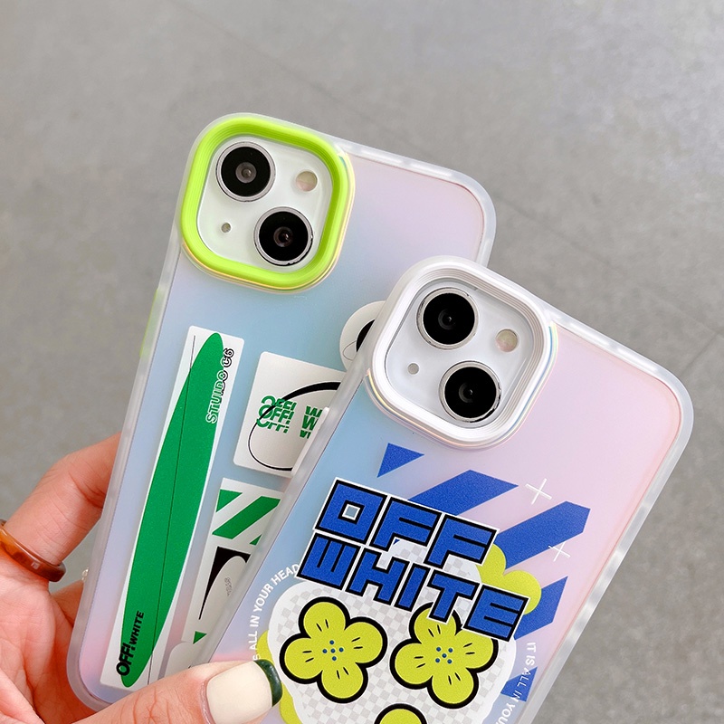 OFFWHITE Ốp Điện Thoại In Logo Off White Sang Trọng Cho iphone 13 Pro Max i13 13pro 11ProMax i11 iX Xs XR Xs Max 7plus 8plus 12Pro 12 Pro Max