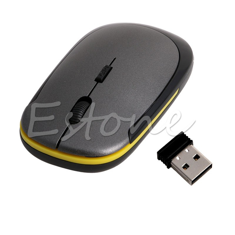 lucky* Ultra-Slim Mini USB 2.4G 2.4GHZ Wireless Optical Mouse Mice 1600 DPI