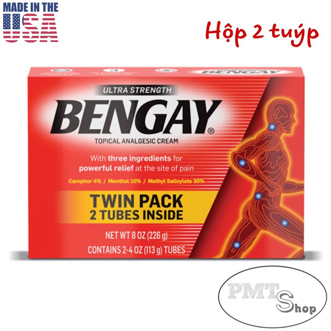 [USA] Kem giảm đau BENGAY dầu nóng xoa bóp 113g | 226g - Mỹ