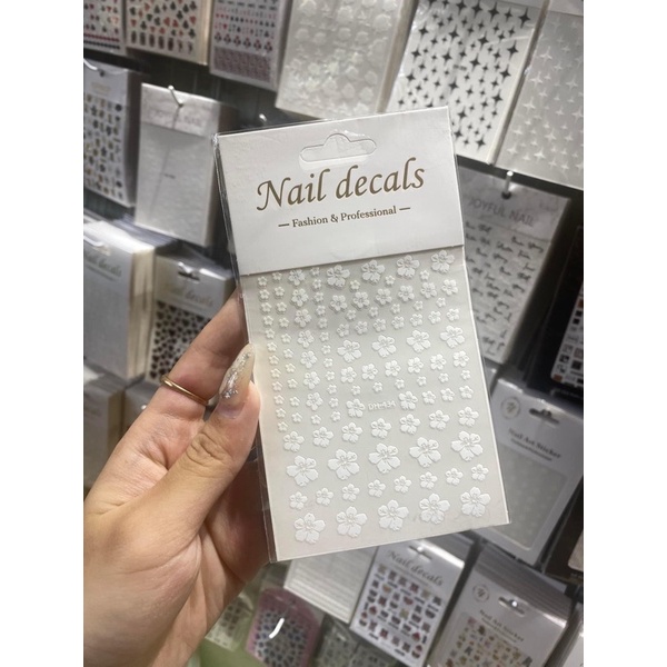 Sticker hoa dán móng - Phụ kiện nail