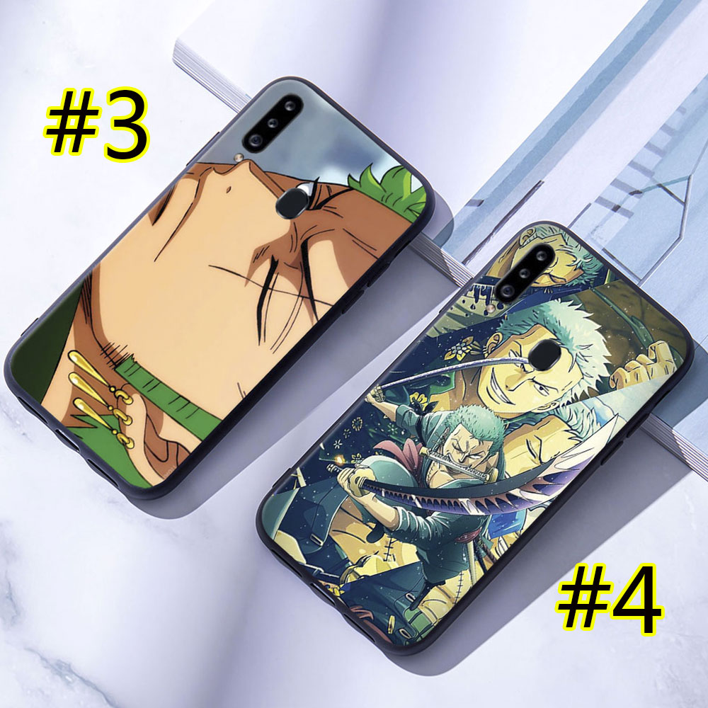 Ốp điện thoại mềm in hình Roronoa Zoro One Piece cho Samsung Galaxy A10 A20 A30 A50 A10S A20S A30S A50S