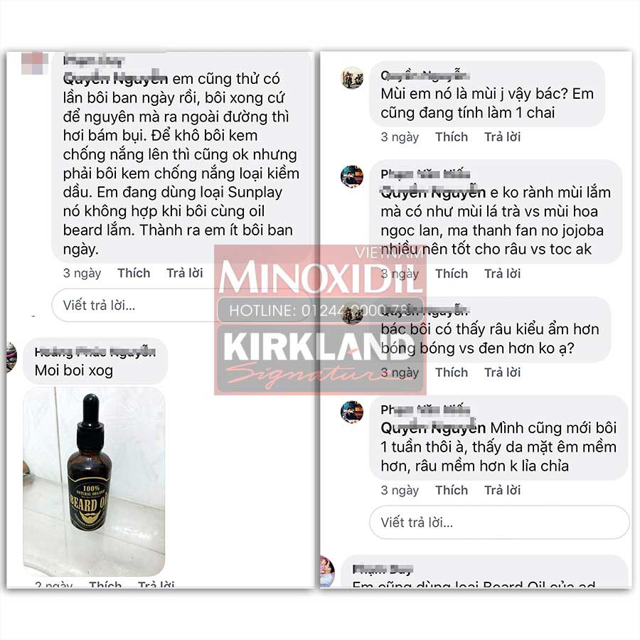 Dầu dưỡng râu Beard oil