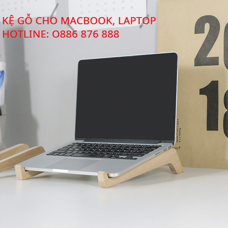 Đế Gỗ Kê Máy Tính, Kệ Gỗ Tản Nhiệt Cho Macbook, Laptop Tinh Tế, Chắc Chắn Giá Luôn Tốt Nhất