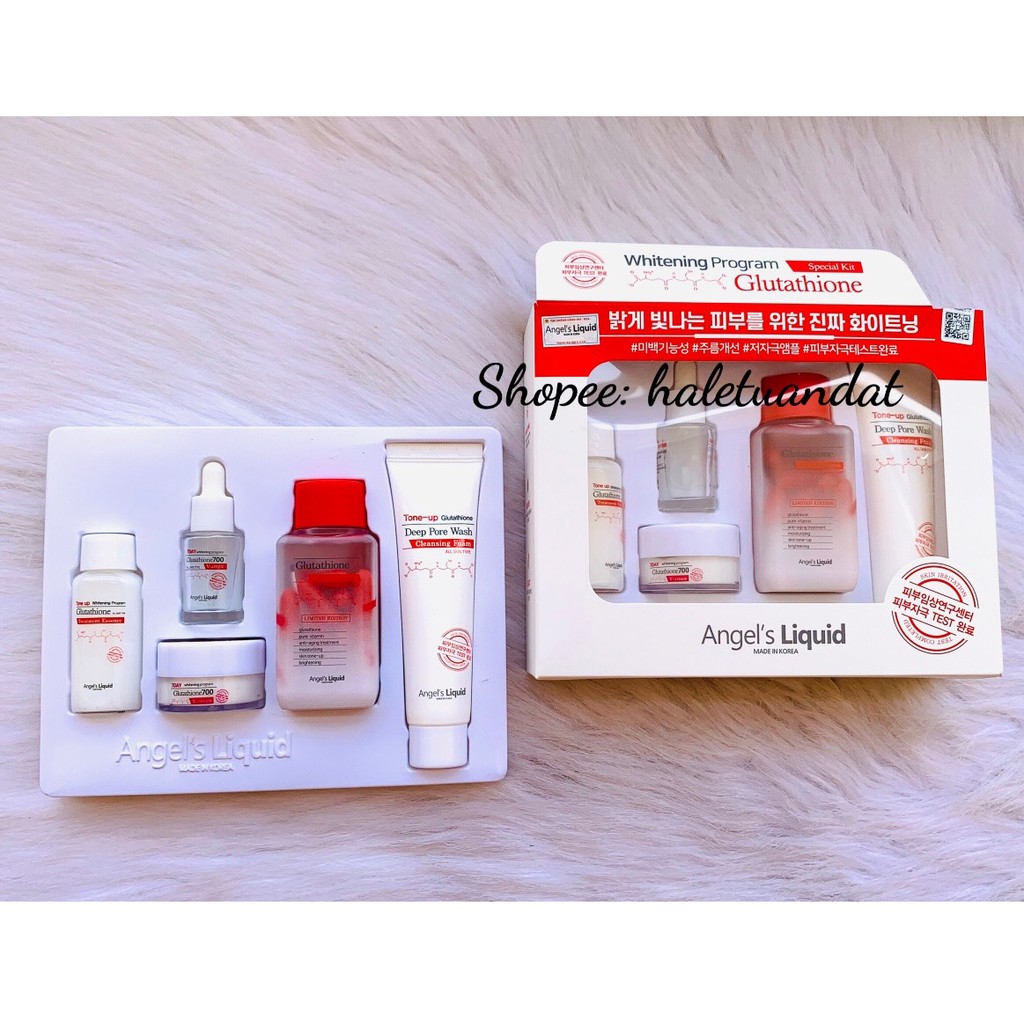 Set Dưỡng Sáng Da Mini 7DAY Glutathione + Skin1004 Madagascar Centella Travel Kit 30ml x 5 món