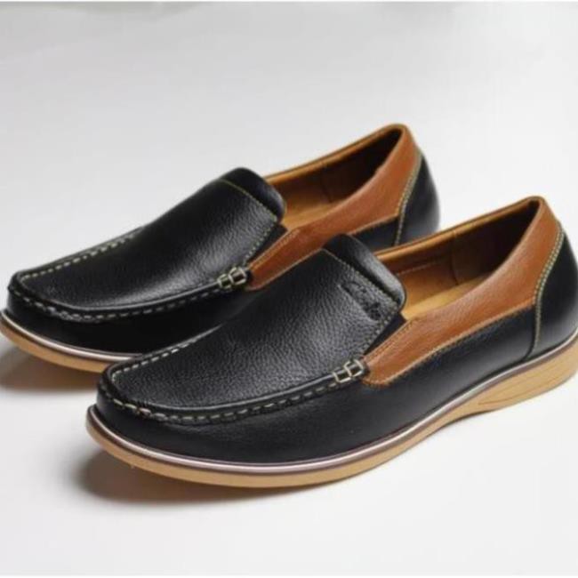 [Sale 3/3]Giày Lười Da Bò Nam Clarks . Giày Mọi Hàng Việt Nam Xuất Khẩu -pi9 *