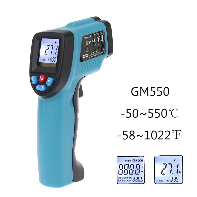 Nhiệt kế hồng ngoại kỹ thuật số Gm550 Sc -50~550℃