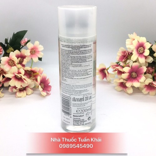 Nước Tẩy Trang Eucerin Acne Oil Control Dưỡng Trắng - Dành Cho Da Mụn - Bot 200ml