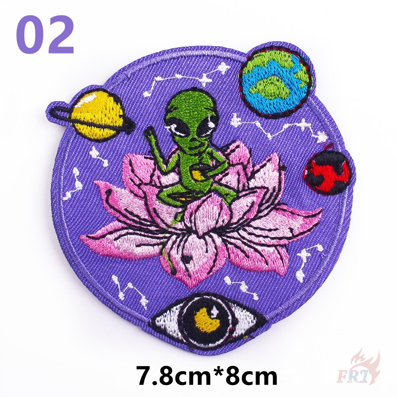 1 Sticker Ủi Thêu Hình Người Ngoài Hành Tinh