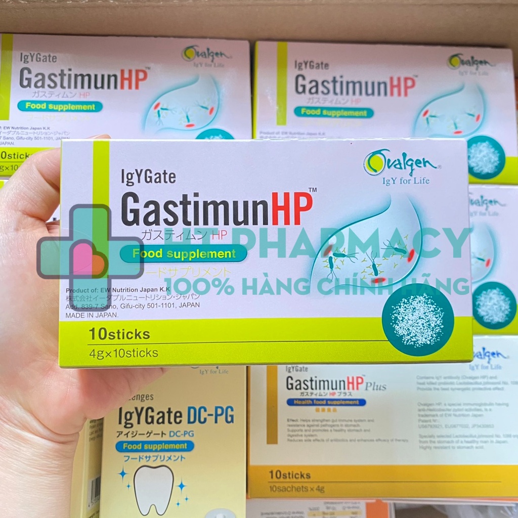 GastimunHP - Bột dạ dày thải trừ HP (Hộp 10 gói)