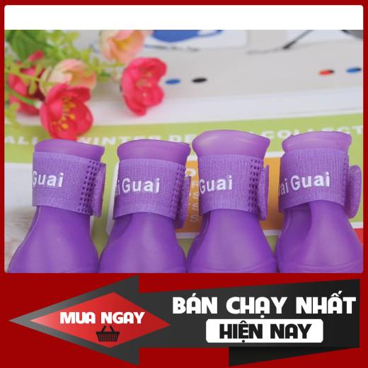 GIẦY ỦNG CAO SU ĐI MƯA CHO CHÓ MÈO 0