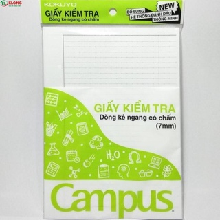 Giấy kiểm tra dòng kẻ ngang có chấm Campus TP-BS70G-25 - Màu xanh lá