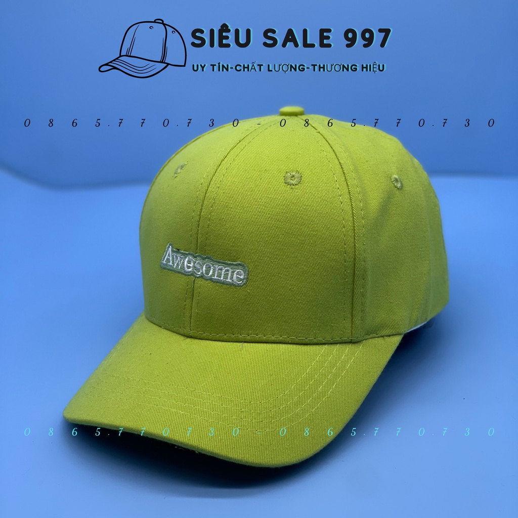 NÓN KẾT NHUNG THÊU Awesome MẪU MỚI HOT THỜI TRANG NAM NỮ HOT HIT UNISEX FORM CHUẨN ĐẸP