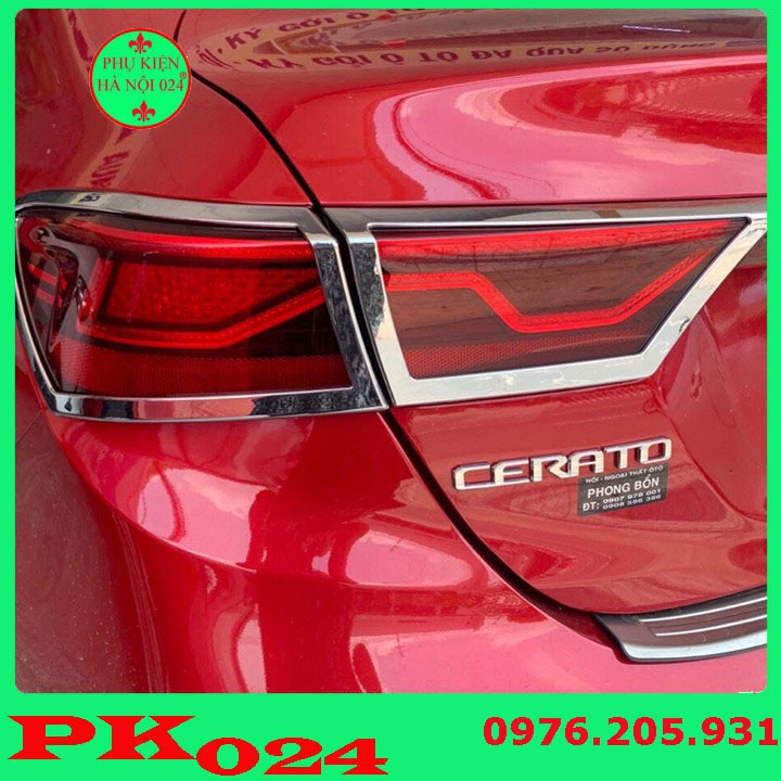 [Cerato, K3, Forte 2019] Ốp Viền Đèn Pha, Hậu Mạ Crom Cho Xe - Kia Cerato, K3, Forte 2019
