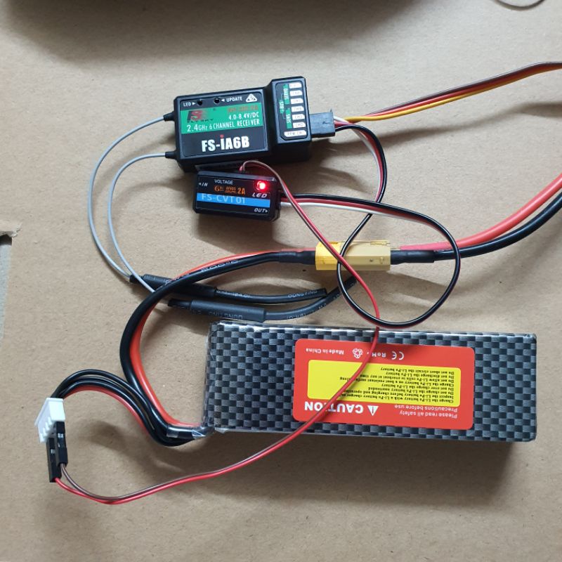 Modun Báo Pin về TX  FS-CVT01 phù hợp với RX FS-IA4B, IA6B, IA10B. máy bay rc