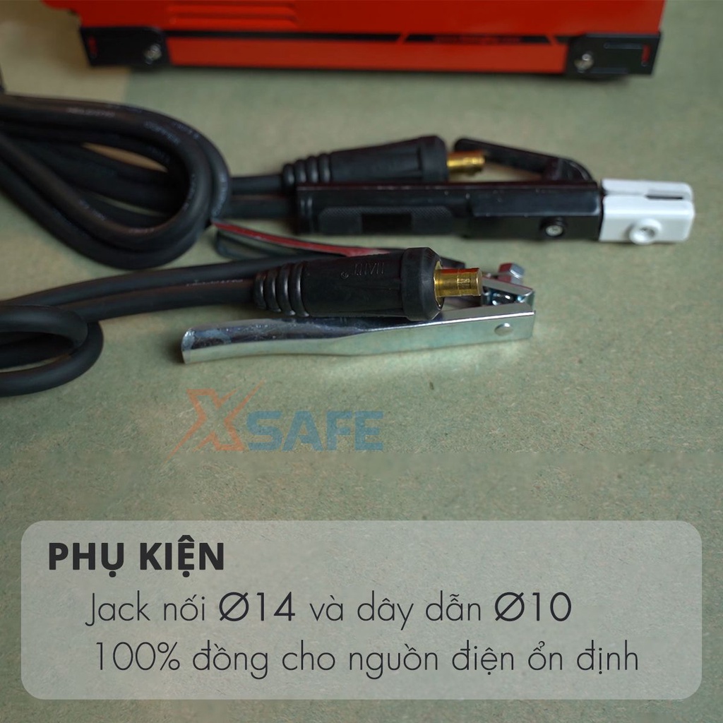 Máy hàn điện tử mini Hồng Ký HK200N Máy hàn que MMA Inverter 200 Ampe 220V, chức năng chống giật, bảo vệ quá tải, nhiệt