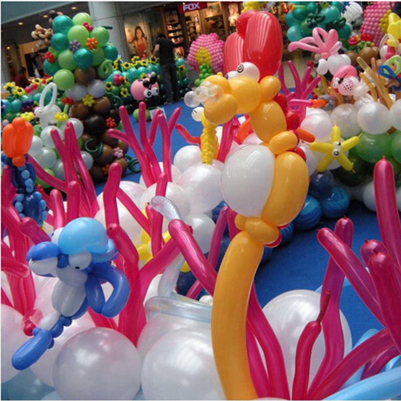 Set NHIỀU bong bóng dài  kèm ống bơm hơi tiện dụng cho bé