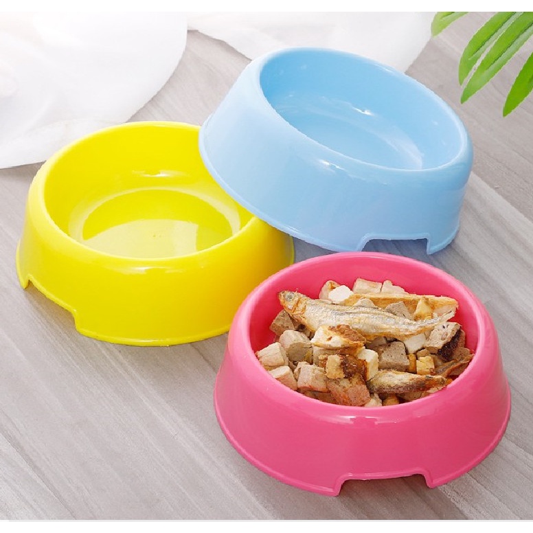 Bát Ăn Cho Thú Cưng Chén Cho Chó Mèo Nhiều Màu Sắc Nhựa Dày Sản Phẩn AMITAVET