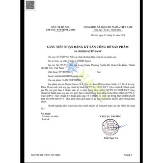 Sữa Bột Nan Optioro Úc số 2 800g