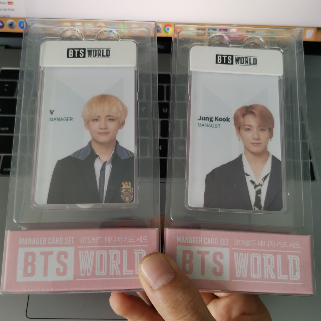 [Hàng sẵn] THẺ ĐEO MANAGER CARD SET Bangtan WORLD OFFICIAL (K85)