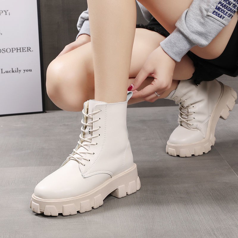 Bốt Nữ Dáng Dr.Martins Cao Cổ Da Cao Cấp G34 | BigBuy360 - bigbuy360.vn