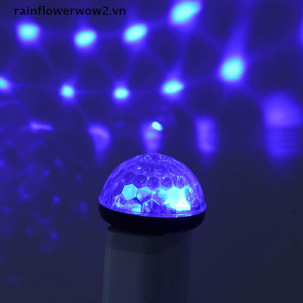 1 Đèn LED RGB mini USB Nhiều Màu Sắc Trang Trí Nội Thất Xe Hơi