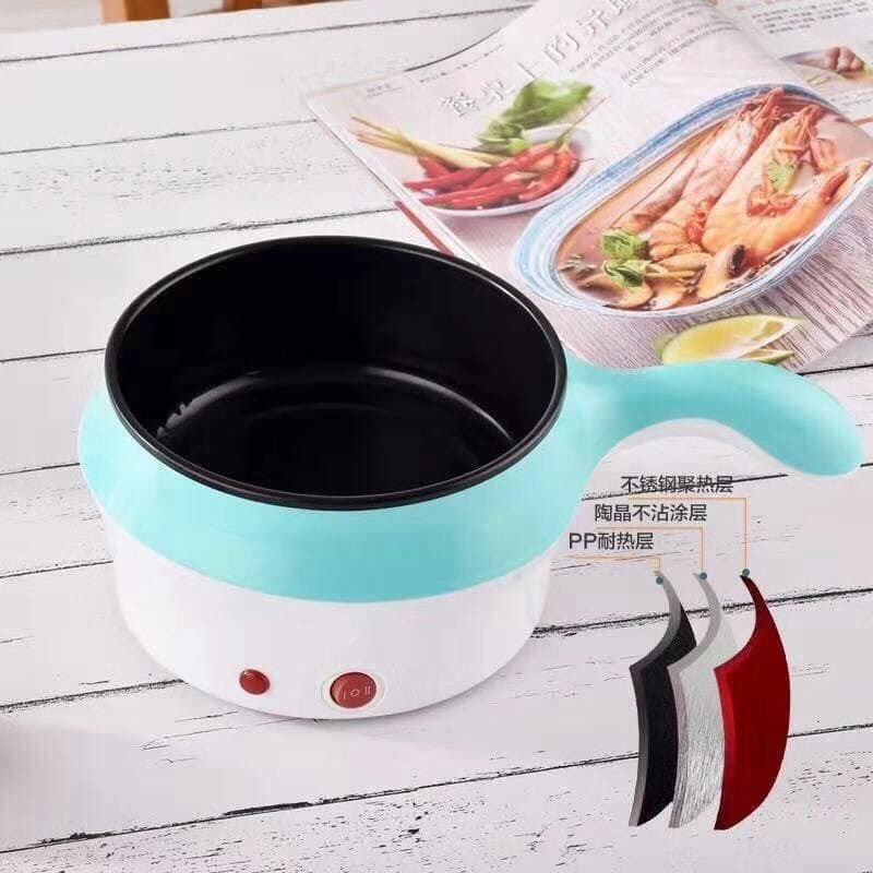 Nồi chiên hấp mini 2 tầng đa năng chống dính 18cm