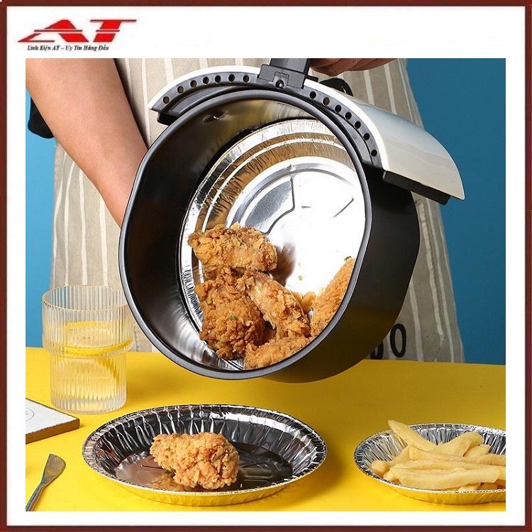 SET 10 KHAY GIẤY BẠC LÓT NỒI CHIÊN KHÔNG DẦU