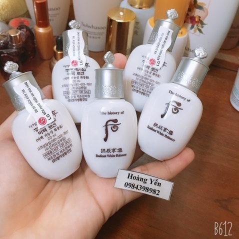 [DATE 2024] Nước hoa hồng Whoo dưỡng trắng làm sáng da Whoo Radiant White Balancer 150ml