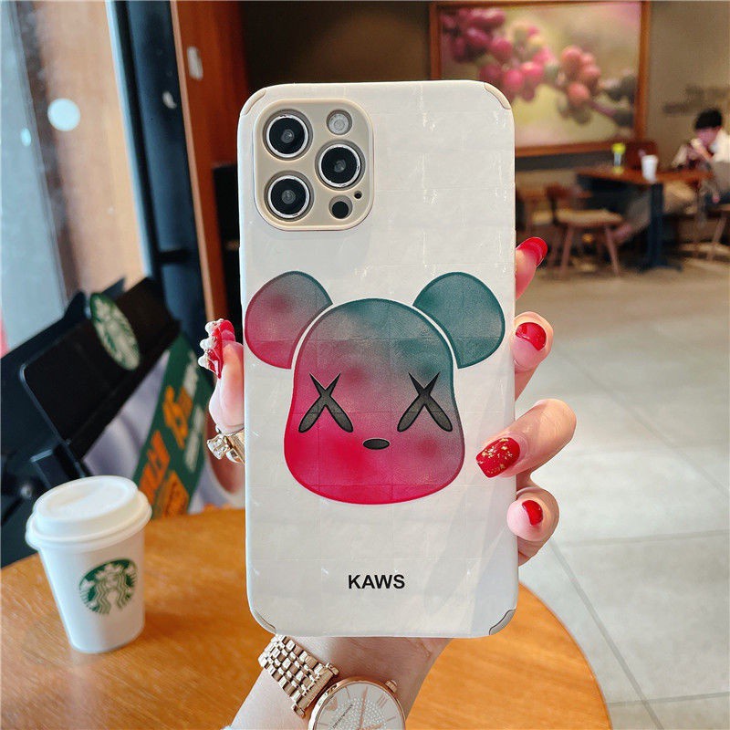 Ốp điện thoại mềm hình gấu dễ thương chống va đập cho iPhone 11 iPhone 7 8Plus SE X XS XR 12 Promax 11 11promax