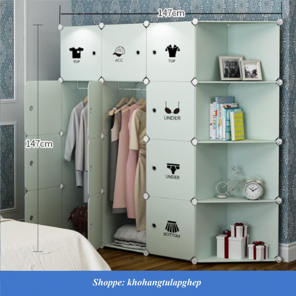 [  Sỉ ] Tủ Nhựa Lắp Ghép Màu Xanh Cốm Mới Về - Đa Dạng Mẫu - Nhiều Sự Lựa Chọn
