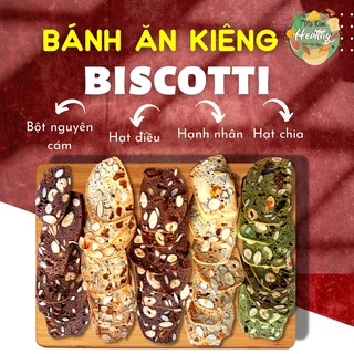 Bánh ăn kiêng, bánh giảm cân, biscotti ms.kim healthy 250gr - ăn vặt không béo, ít calo, không đường