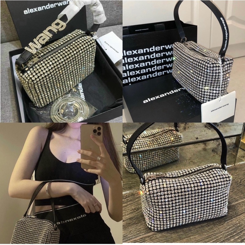 TÚI MC QUEEN ĐÍNH ĐÁ, TÚI ALEXANDER WANG ĐÍNH ĐÁ, TÚI KẸP NÁCH ĐÍNH ĐÁ